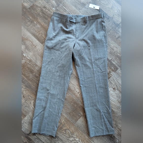 Gray Plaid Trousers - Picture 1 of 4